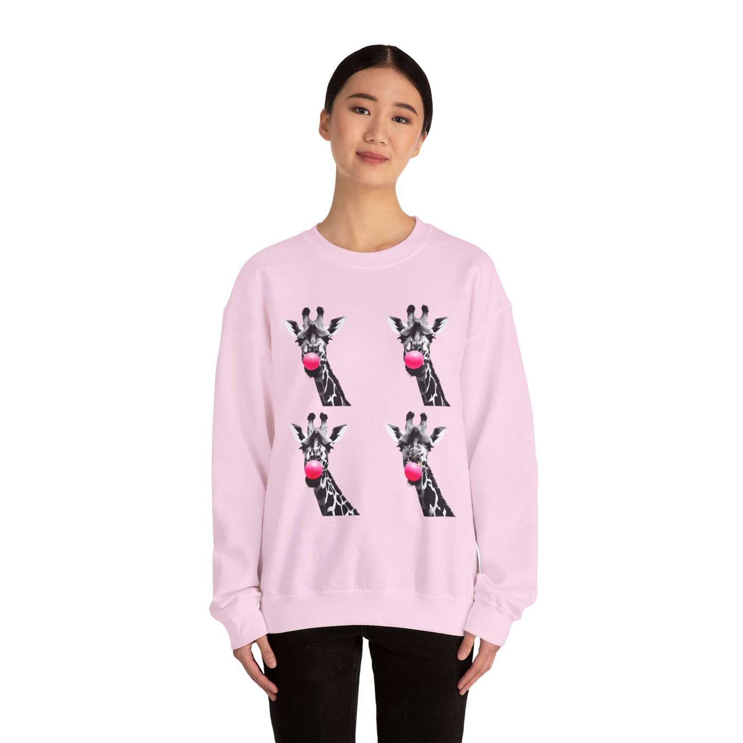Funny Giraffe Sweatshirt for Animal Lovers, Cute Crewneck, Unisex Gift for Birthdays, Christmas, or Just Because, Casual Comfort Clothing