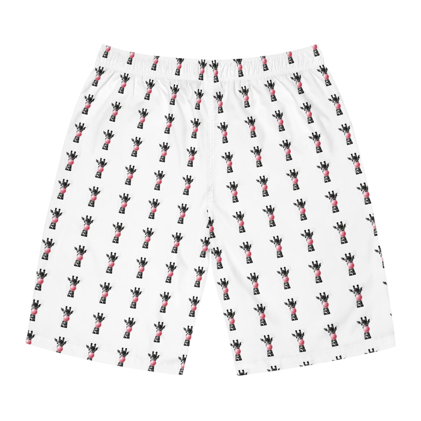 Giraffe Print Board Shorts, Fun Summer Swimwear, Beachwear for Vacations, Unique Gift for Animal Lovers, Perfect for Pool Parties, Comfortable Clothing