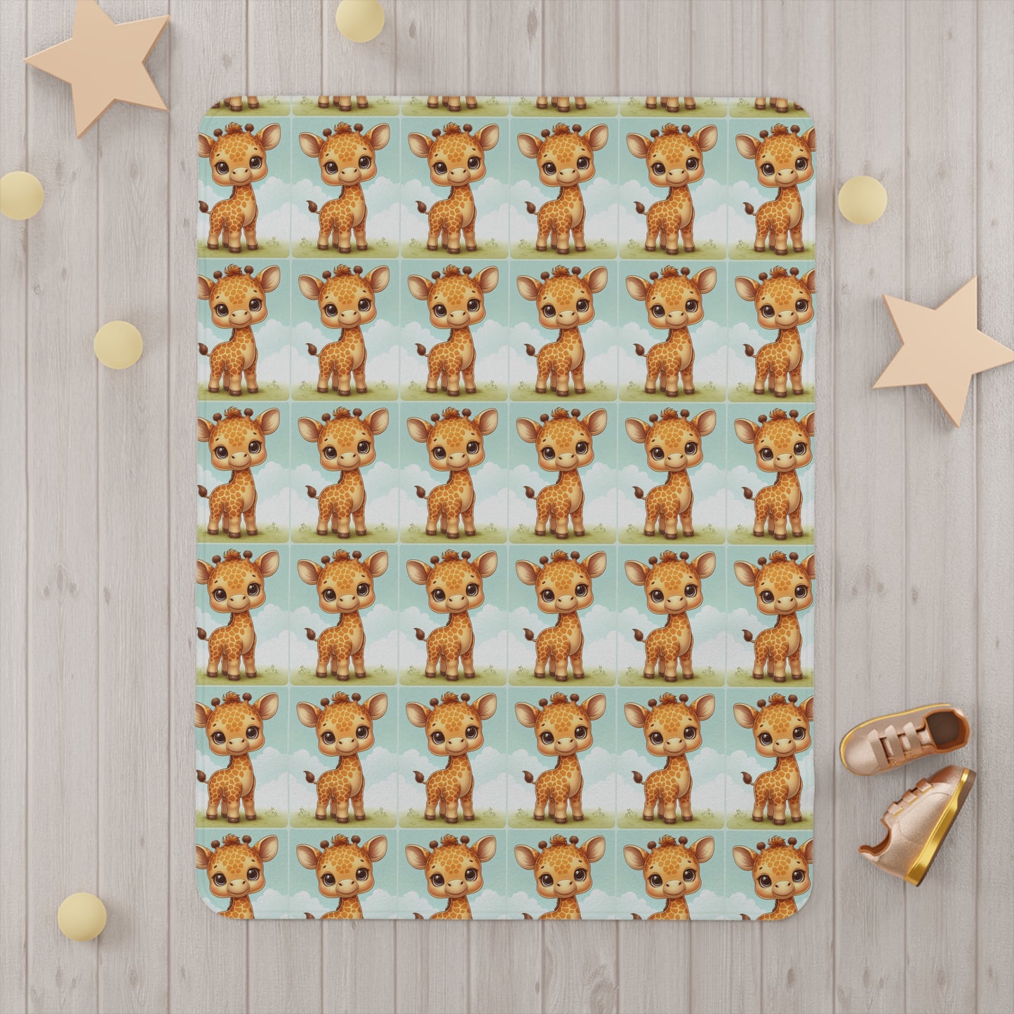 Giraffe Blanket, Soft Baby Blanket for Nursery, Toddler Gift, Animal-Themed Bedding, Baby Bedding, Baby Shower Gift, Gender Neutral Nursery
