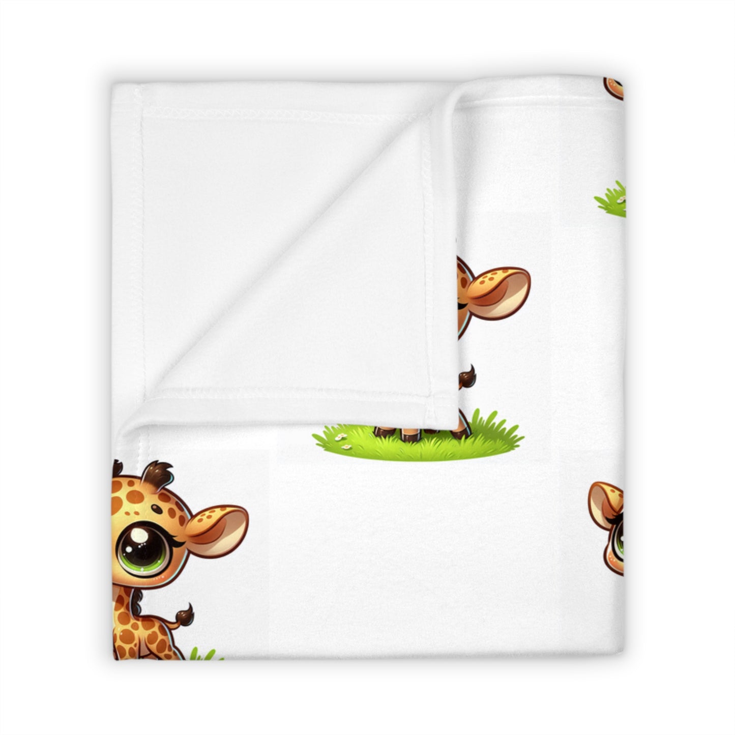 Giraffe Print Throw Blanket, Cozy & Cute Animal Decor, Nursery Gift, Kids Room Decor, Animal Lover Blanket, Home Accent, Gift for Babies.
