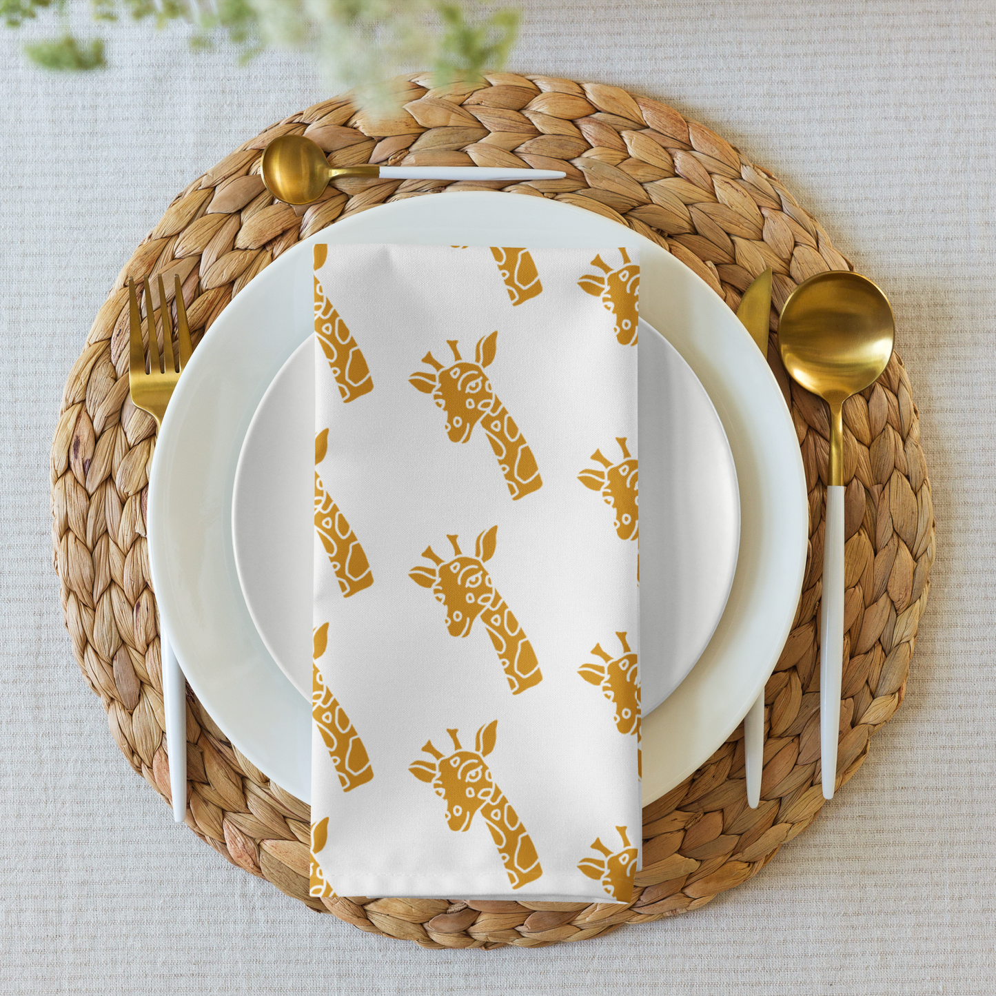 Giraffe Cloth Napkin Set
