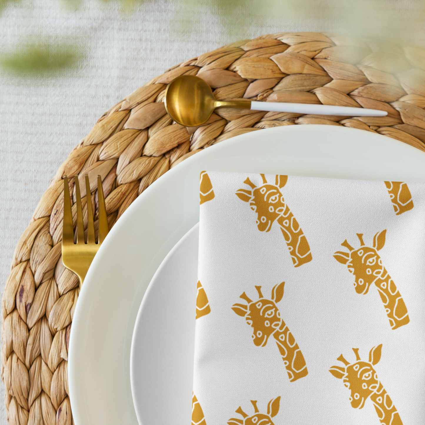 Giraffe Cloth Napkin Set