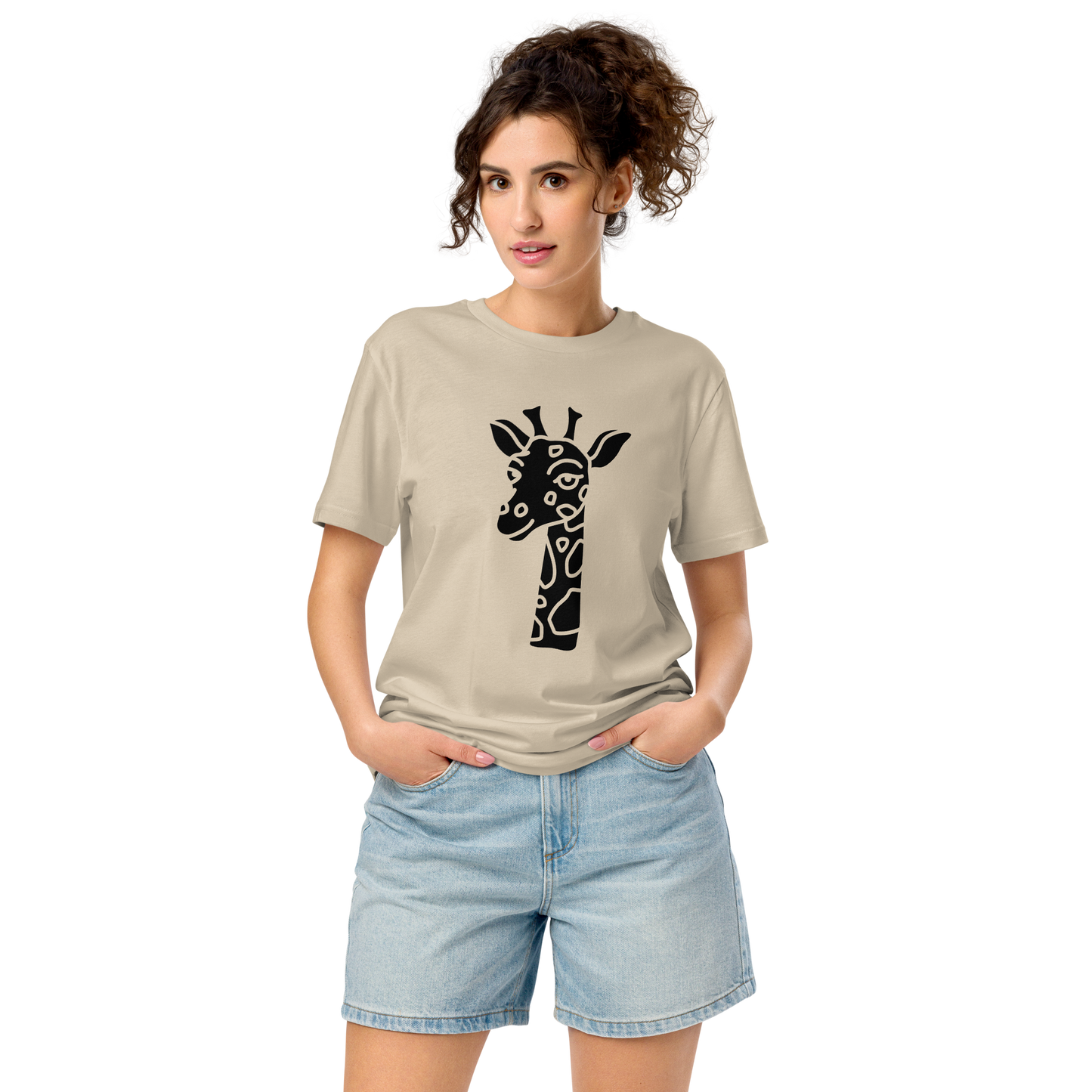 Organic Animal Print t-shirt mid-light t-shirt animal print t-shit