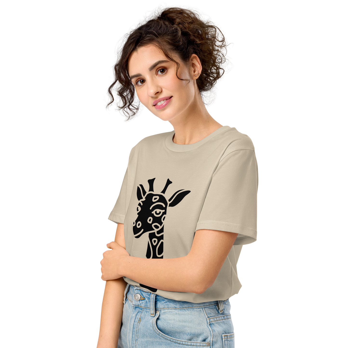 Organic Animal Print t-shirt mid-light t-shirt animal print t-shit