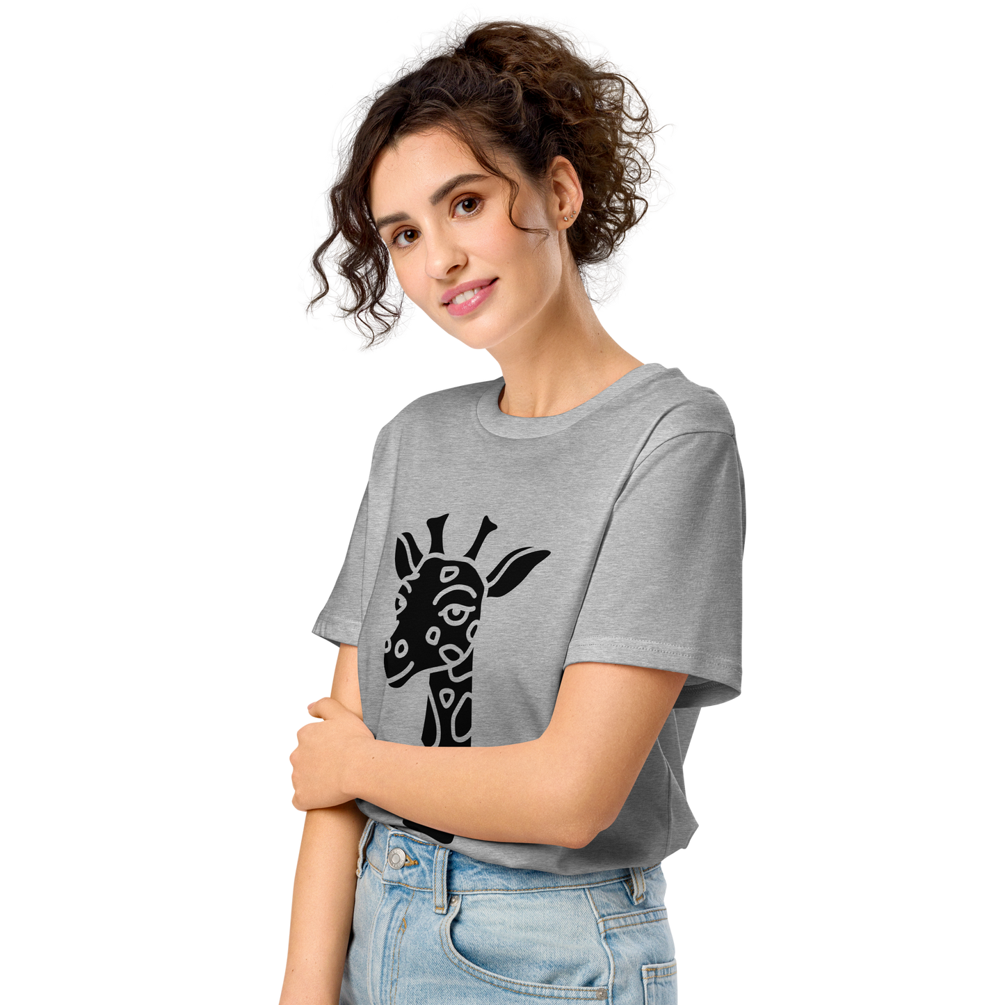 Organic Animal Print t-shirt mid-light t-shirt animal print t-shit