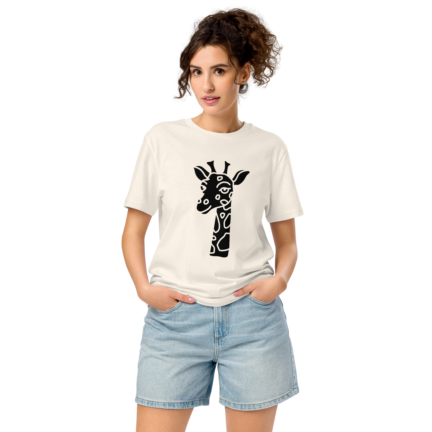 Organic Animal Print t-shirt mid-light t-shirt animal print t-shit