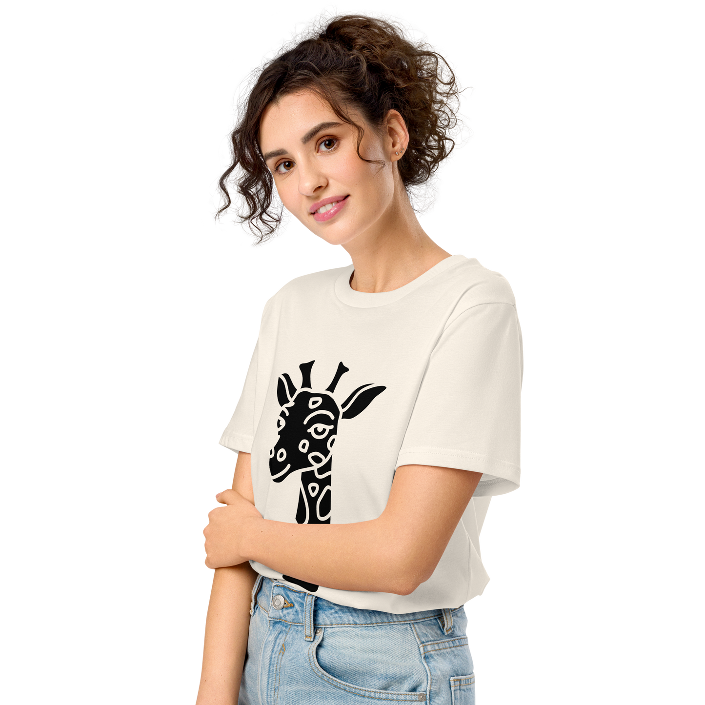 Organic Animal Print t-shirt mid-light t-shirt animal print t-shit