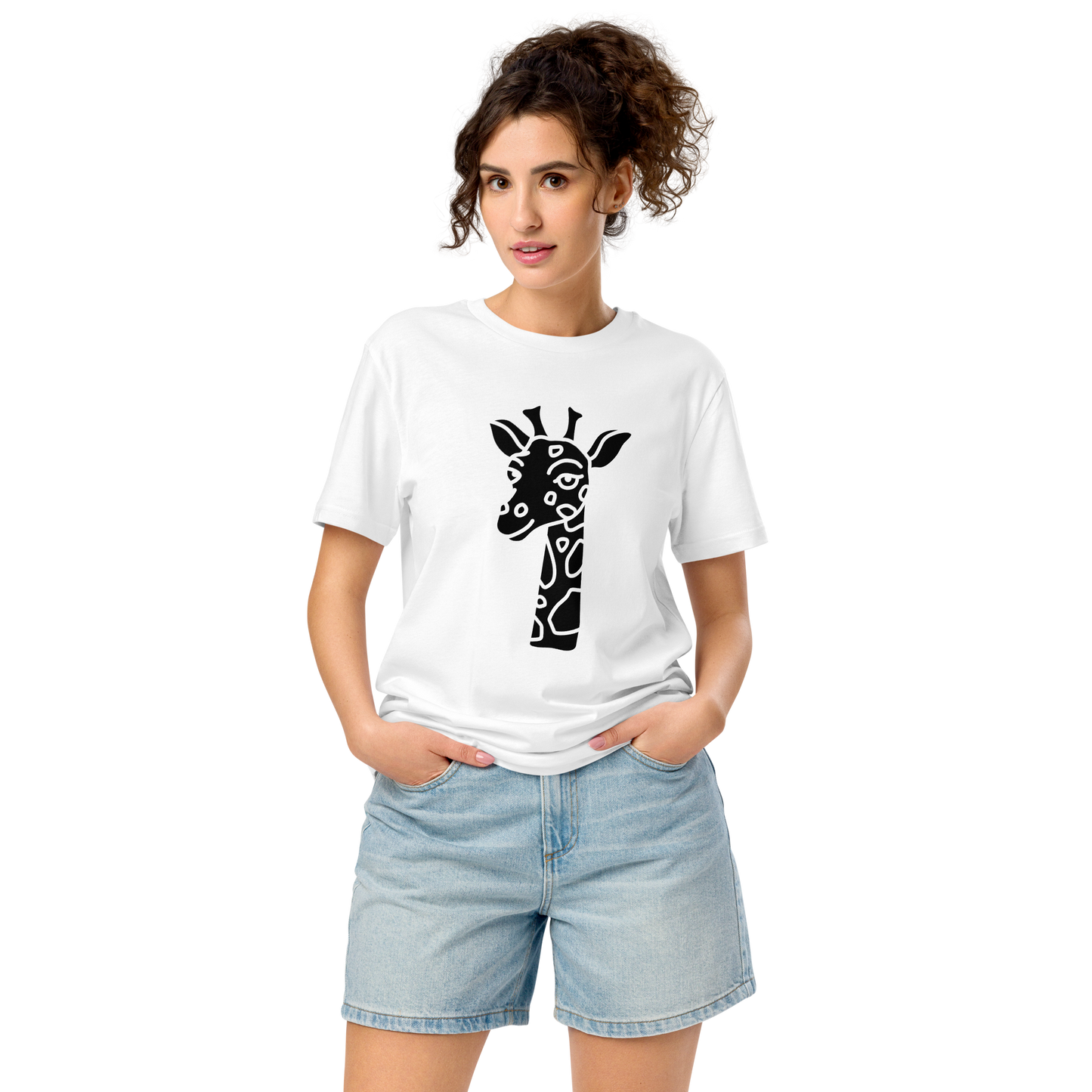 Organic Animal Print t-shirt mid-light t-shirt animal print t-shit