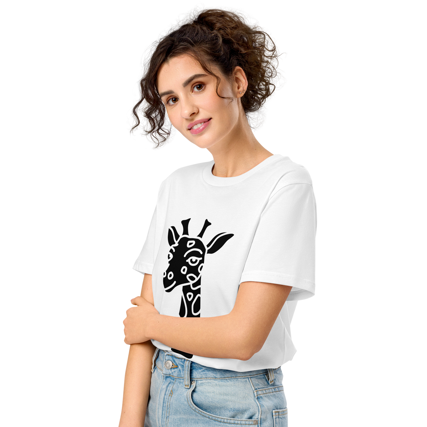 Organic Animal Print t-shirt mid-light t-shirt animal print t-shit