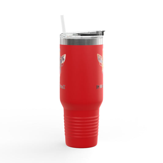 Quirky Giraffe Insulated Travel Mug - Funny 40oz Cup for Road Trips & Office, Gift for Animal Lovers
