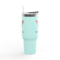 Quirky Giraffe Insulated Travel Mug - Funny 40oz Cup for Road Trips & Office, Gift for Animal Lovers