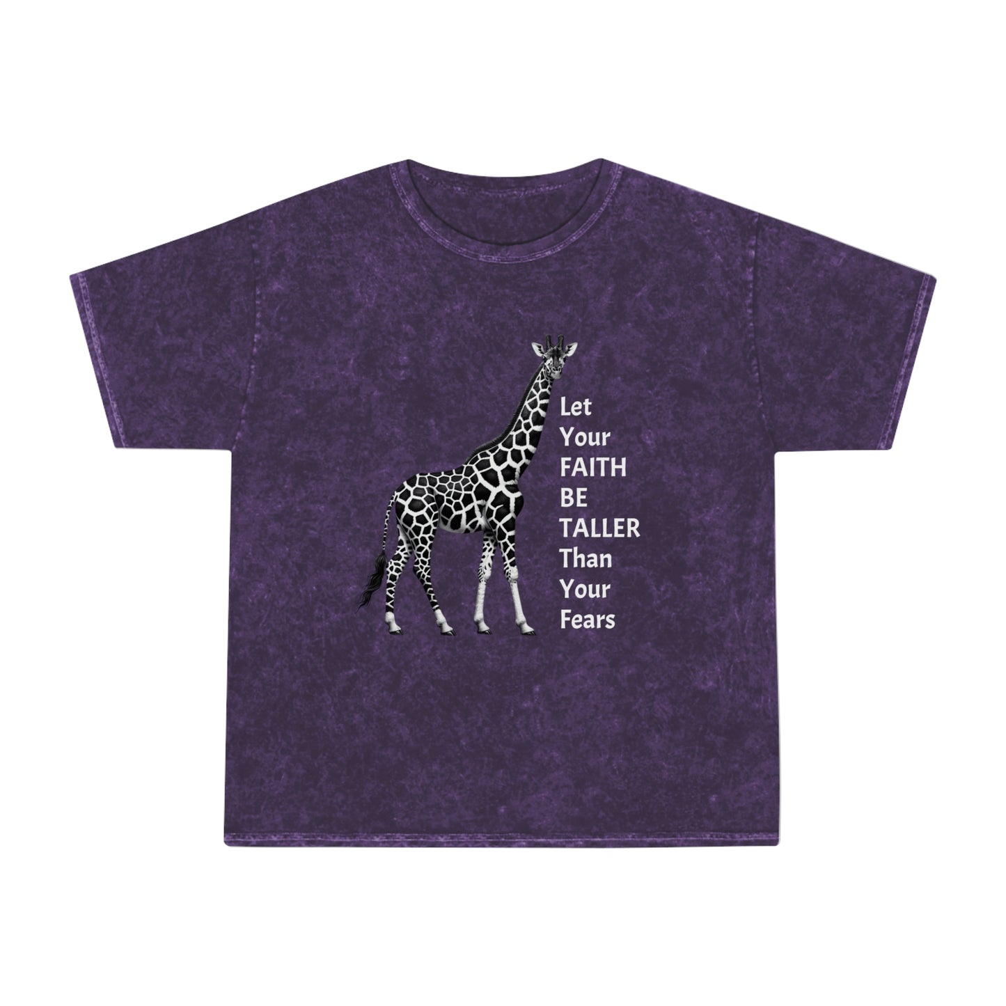 Giraffe T-Shirt, Faith Motivational Tee, Gift Idea, Casual Wear, Confidence Boost