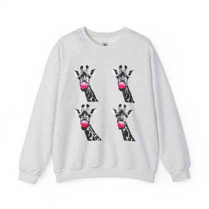 Funny Giraffe Sweatshirt for Animal Lovers, Cute Crewneck, Unisex Gift for Birthdays, Christmas, or Just Because, Casual Comfort Clothing
