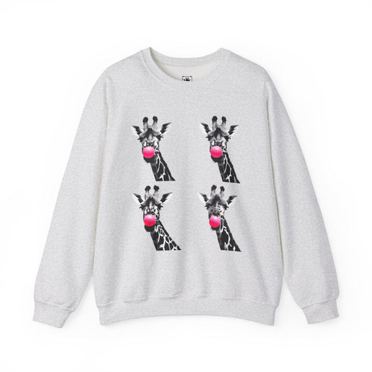 Funny Giraffe Sweatshirt for Animal Lovers, Cute Crewneck, Unisex Gift for Birthdays, Christmas, or Just Because, Casual Comfort Clothing