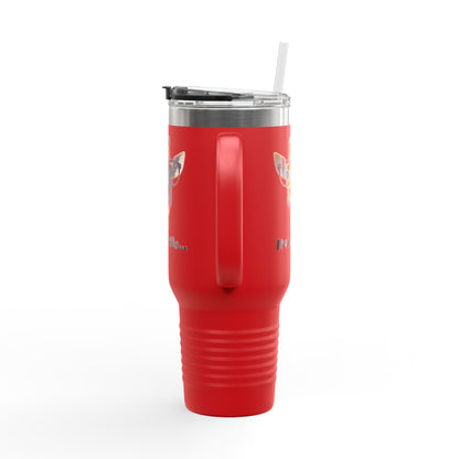 Quirky Giraffe Insulated Travel Mug - Funny 40oz Cup for Road Trips & Office, Gift for Animal Lovers