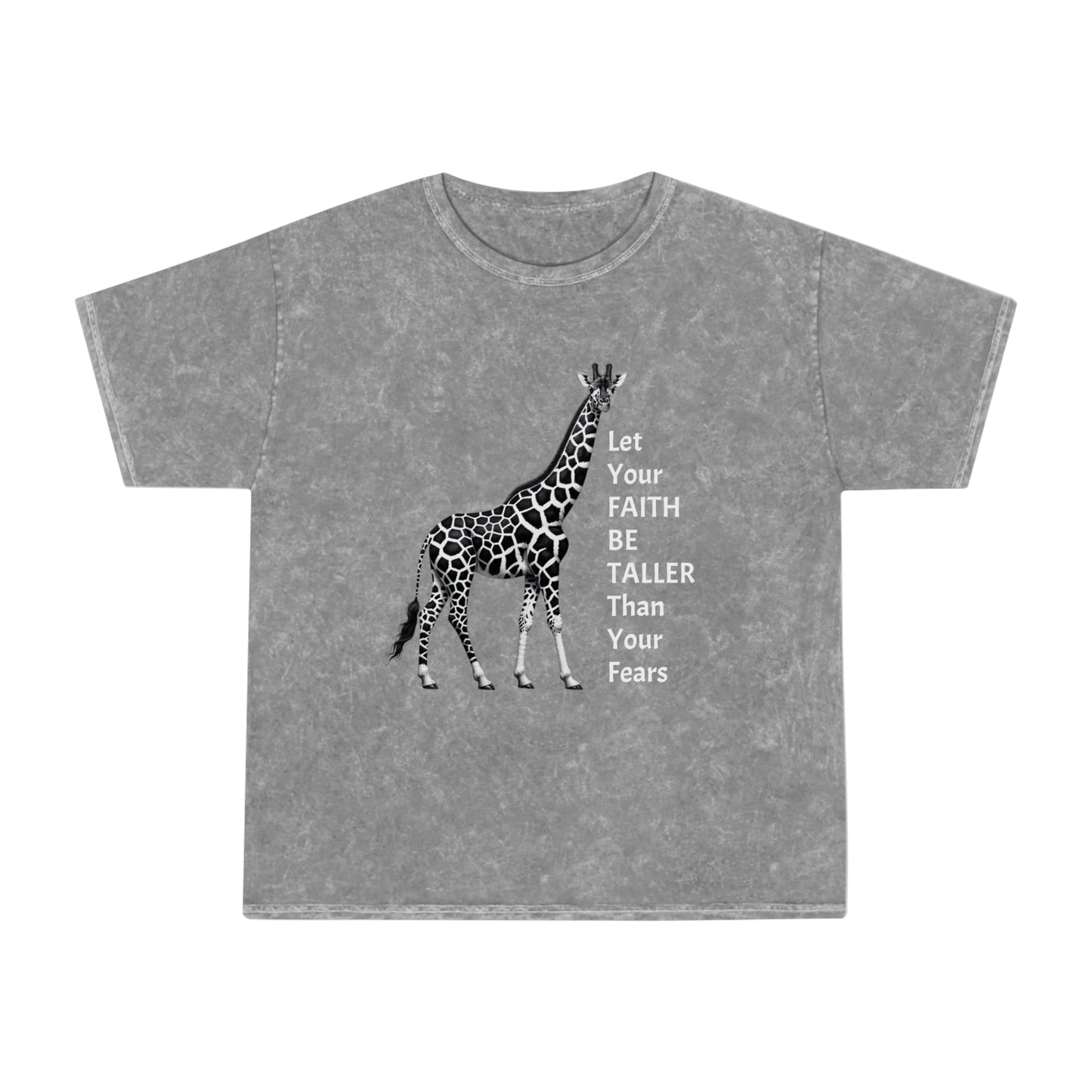 Giraffe T-Shirt, Faith Motivational Tee, Gift Idea, Casual Wear, Confidence Boost