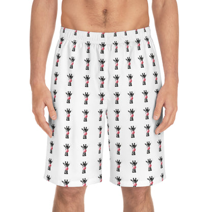 Giraffe Print Board Shorts, Fun Summer Swimwear, Beachwear for Vacations, Unique Gift for Animal Lovers, Perfect for Pool Parties, Comfortable Clothing