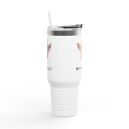 Quirky Giraffe Insulated Travel Mug - Funny 40oz Cup for Road Trips & Office, Gift for Animal Lovers