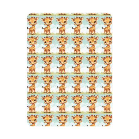 Giraffe Blanket, Soft Baby Blanket for Nursery, Toddler Gift, Animal-Themed Bedding, Baby Bedding, Baby Shower Gift, Gender Neutral Nursery