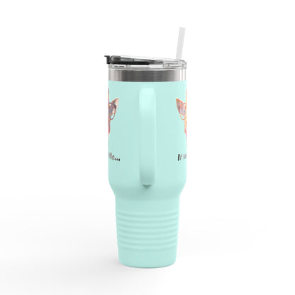 Quirky Giraffe Insulated Travel Mug - Funny 40oz Cup for Road Trips & Office, Gift for Animal Lovers