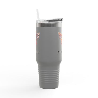 Quirky Giraffe Insulated Travel Mug - Funny 40oz Cup for Road Trips & Office, Gift for Animal Lovers