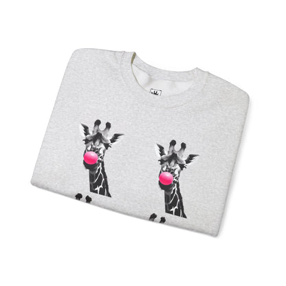 Funny Giraffe Sweatshirt for Animal Lovers, Cute Crewneck, Unisex Gift for Birthdays, Christmas, or Just Because, Casual Comfort Clothing