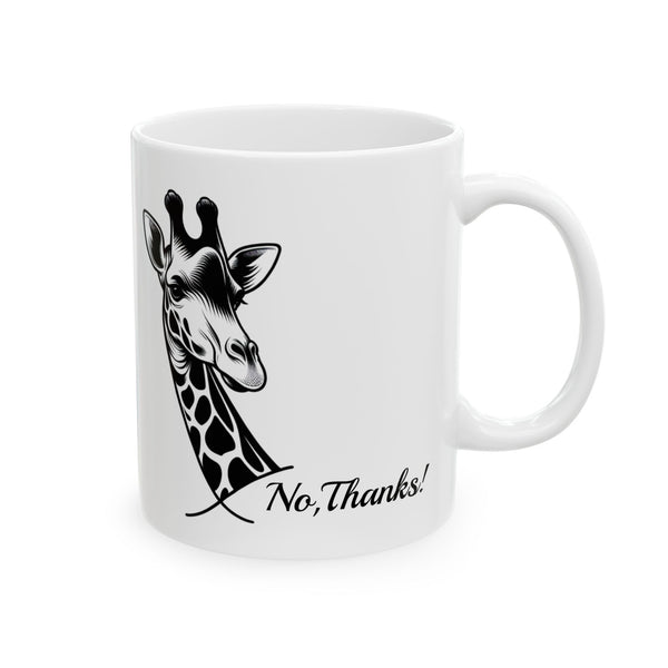 Cute ceramic giraffe mug with safari pattern