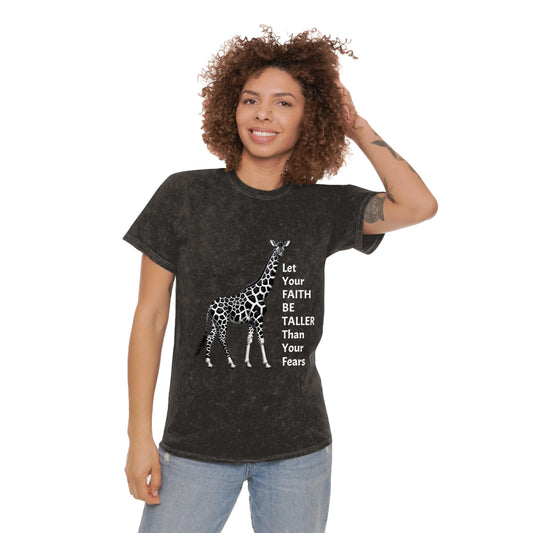 Giraffe T-Shirt, Faith Motivational Tee, Gift Idea, Casual Wear, Confidence Boost
