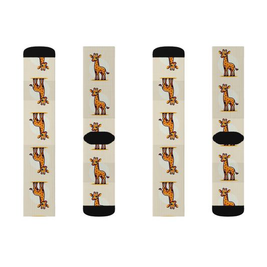 Giraffe Socks - Fun Animal Apparel, Unique Gifts for Animal Lovers, Comfortable Everyday Wear, Perfect for Kids & Adults Clothing