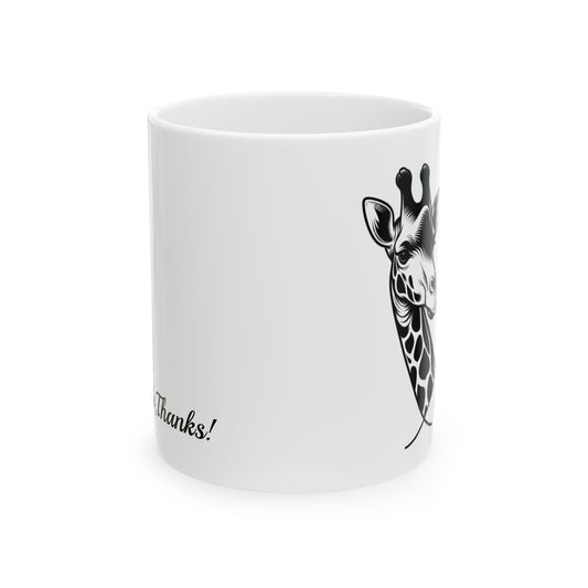 Giraffe Coffee Mug Gift | Funny Giraffe Mug -| Unique Gift for Animal Lovers | Coffee Lover Mug | Kitchen Decor | Ceramic Mug