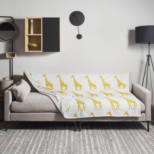 Luxurious Giraffe Safari Throw Blanket - Stay Warm in Style, 50x60 or 60x80