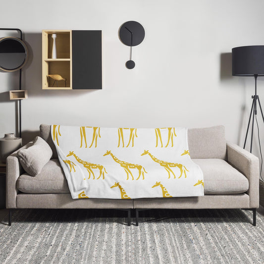 Luxurious Giraffe Safari Throw Blanket - Stay Warm in Style, 50x60 or 60x80