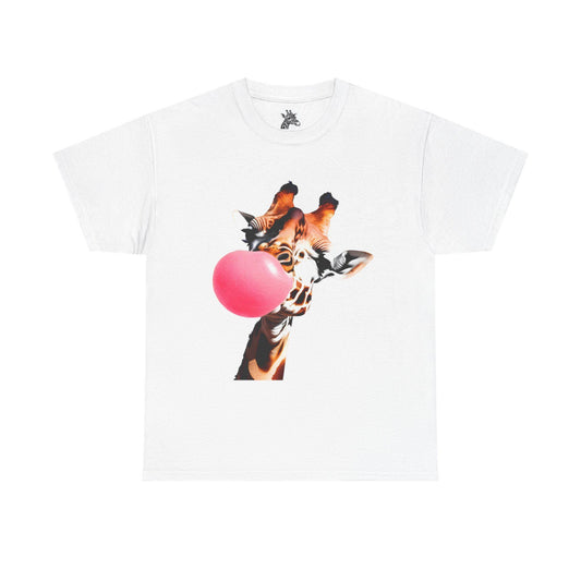 Whimsical Giraffe Tee | Fun Cotton T-Shirt, Unisex Graphic Tee, Playful Animal Shirt, Cute Gift for Animal Lovers, Casual Wear