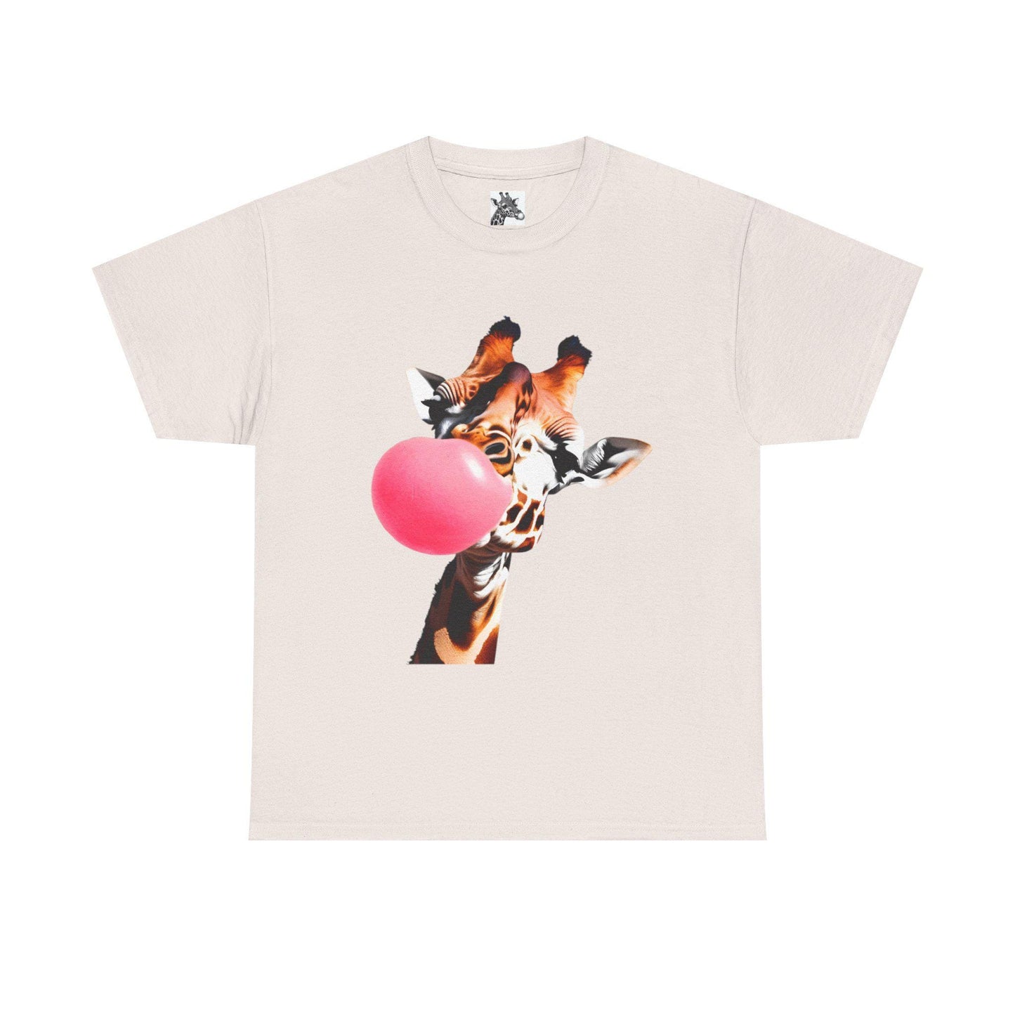 Whimsical Giraffe Tee | Fun Cotton T-Shirt, Unisex Graphic Tee, Playful Animal Shirt, Cute Gift for Animal Lovers, Casual Wear
