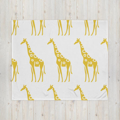 Luxurious Giraffe Safari Throw Blanket - Stay Warm in Style, 50x60 or 60x80