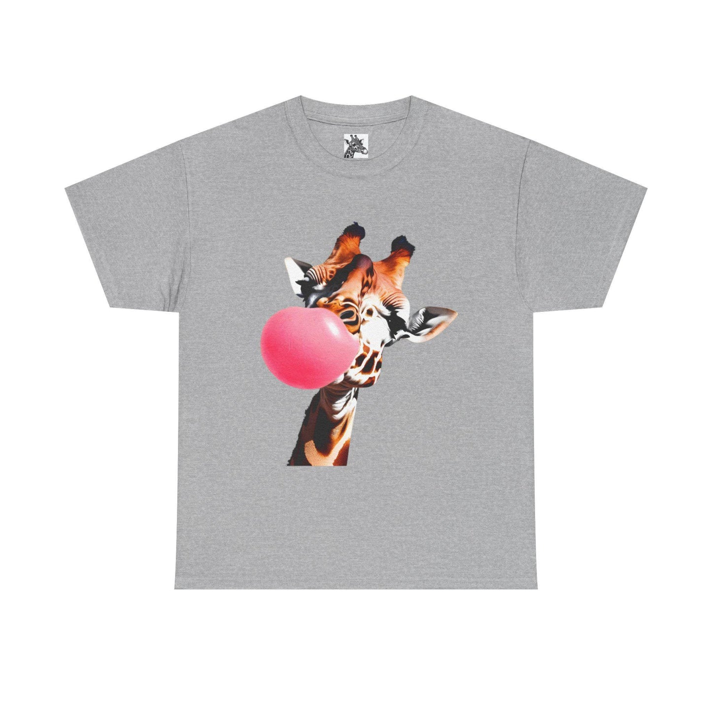 Whimsical Giraffe Tee | Fun Cotton T-Shirt, Unisex Graphic Tee, Playful Animal Shirt, Cute Gift for Animal Lovers, Casual Wear